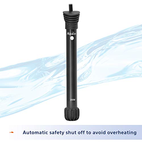 Aqueon Aquarium Fish Tank Preset Heater For Up To 75 Gallons, 200 Watts - size: 200 Watts