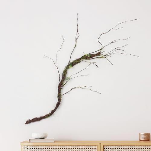 47in bendable dragon whisker moss artificial branch reptile vine branch fake tree trunk hanging plant suitable for outdoor decoration ecological box landscaping garden furniture Christmas decoration