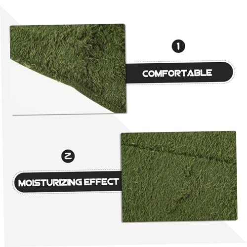 Reptile Carpet Mat for Bearded Dragon and Tortoise Washable Substrate Liner Moisture Retaining Bedding for Terrarium Easy to Clean Reusable Habitat Decor - size: 60.00X40.00X0.50CM
