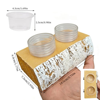 Magnetic Gecko Feeding Ledge,Magnetic Food Dish | Reptile Water Bowls Feeder Ledge,for Pets Crabs Turtle Spider Bearded Dragon Frogs Centipede Small Animal