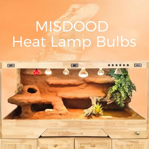 Reptile Heat Lamp 100W, Daylight UVA Basking Light Bulbs with E26 Base for Lizards, Turtles, Snakes and Amphibians 2 Pack
