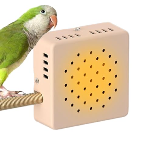 Bird Heater Warmer - 7.7x7.7x2.9cm Auto Timer Constant Temperature | Reptile Enclosure Heating Pad | for Cockatiels Hamster Small Animals Designed to Provide Rapid Heating