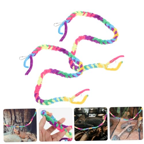 KESYOO 2Pcs Crab Climbing Vine Reptile Terrarium Decor Climbing Rope for Crabs Lizards and Geckos and Reusable Habitat Accessory