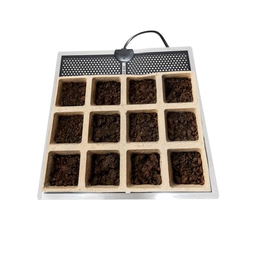 Reptile Heat Pad,15x14cm Electric Waterproof Under Tank Heater | Spider Snake Aquarium Heating Pad | for Pets, Small Animals, Seedling, Plants, Lizard, Frogs