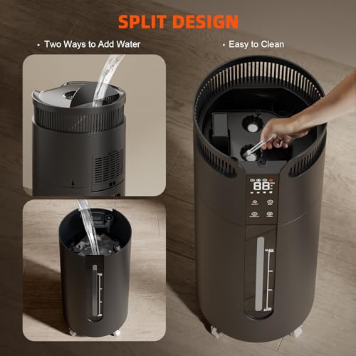 Spider Farmer 16L/4.2Gal Humidifier 1400ML/H Output for Grow Tent 2000 Sq.ft Large Room Plant Multi Extendable Hoses Splicing and Humidity Sensor Probe Cool Mist Quiet for Bedroom Greenhouse Indoor