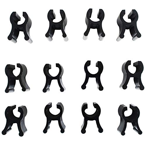 EarlyGrow 12-Pack of Locking Clips Domed Propagators, Black (70903-12)
