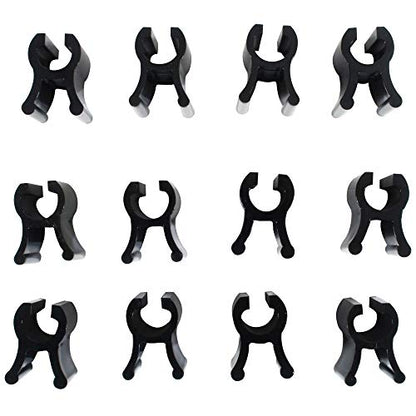 EarlyGrow 12-Pack of Locking Clips Domed Propagators, Black (70903-12)