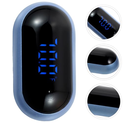POPETPOP Digital Aquarium Thermometer with Large Clear LED Screen Reusable Adhesive Fish Tank Temperature Gauge for Freshwater and Reptile Tanks Accurate External Water Temp Monitor for