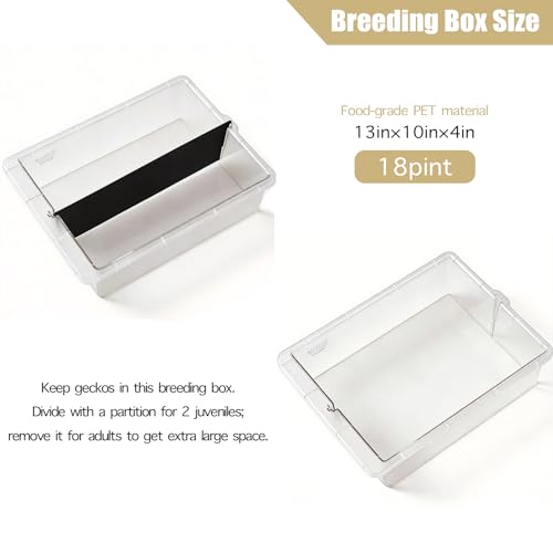 Stackable Reptile Rack with Base, 13x10x4 Inch Drawer Bin Enclosure with PE Sliding Bin and Ventilated Lid, Modular Reptile Rack Habitat for Ground Reptiles – Compatible with 13x10x8 Rack System - size: 13x10x4-base