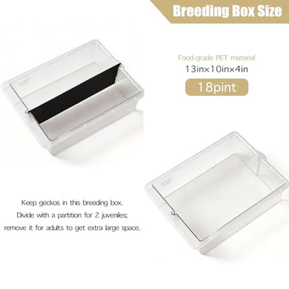 Stackable Reptile Rack with Base, 13x10x4 Inch Drawer Bin Enclosure with PE Sliding Bin and Ventilated Lid, Modular Reptile Rack Habitat for Ground Reptiles – Compatible with 13x10x8 Rack System - size: 13x10x4-base