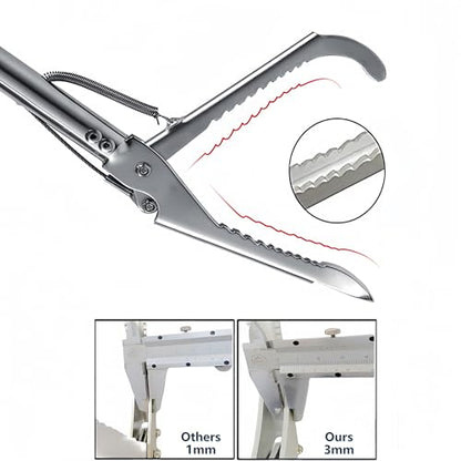Snake Tong Collapsible Reptile Grabber Rattle Snake Catcher Stainless Steel Wide Jaw Handling Tool with Lock and Comfortable Grip Handle (79inch-200cm - style: 79 inch-Collapsible