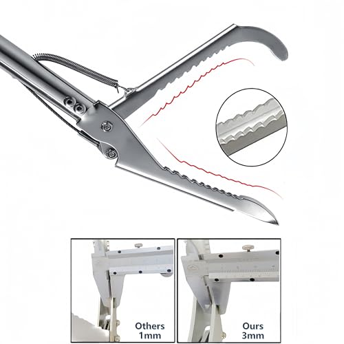 Snake Tong Collapsible Reptile Grabber Rattle Snake Catcher Stainless Steel Wide Jaw Handling Tool with Lock and Comfortable Grip Handle （27inch-70cm） - style: 27 inch-Collapsible