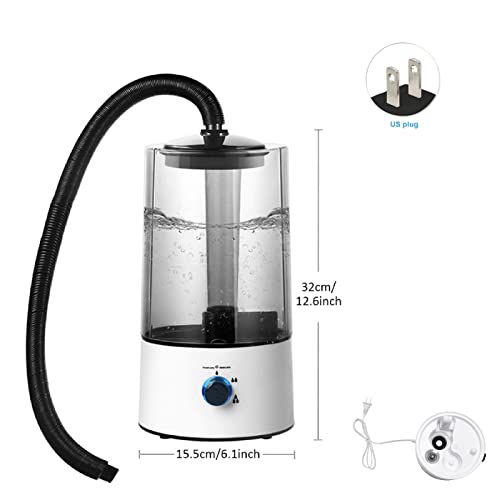 iayokocc Reptile Humidifier Reptile Fogger with Extension Hose, Automatic Terrarium Fogger for Lizard Tortoise Amphibians (US Plug)