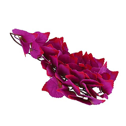 Artificial Reptile Plants, Terrarium Hanging Plants Vines Artificial Leaves Habitat Decorations with Suction Cup for Bearded Dragon Hermit Crab Lizard Snake Geckos Chameleon - size: T-1034J1