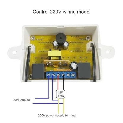 Dual Temperature Thermostat for Reptile Tank, -50℃ to 110℃ Digital Thermostat with Data Storage for Reptile Refrigerator Freezer (DC12V)
