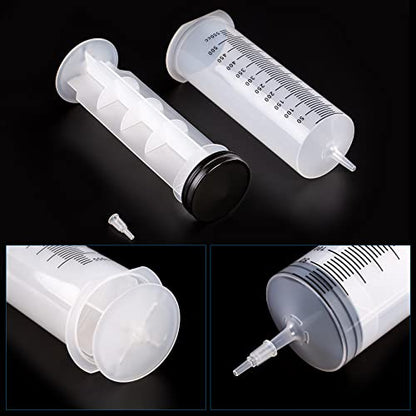 SHAOTONG 500mL Syringe Catheter Tip with 40 Inch Plastic Tube for Feeding Pets, Liquid Refilling, Drawing Oil Fluid - size: 500ML/CC