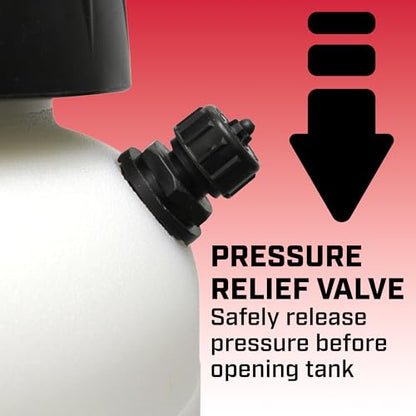 Chapin 26021XP Made in USA 2-Gallon Heavy-Duty Compression Sprayer for Professional Use, with 3 nozzles -one Brass, Pressure Relief Valve, Comfort Grip Handle, Translucent White - size: 2-Gallon