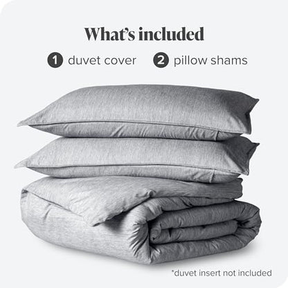 Bare Home Bedding Duvet Cover Twin/Twin Extra Long Size - Premium 1800 Super Soft Collection - Lightweight, Soft Textured Duvet Cover (Twin/Twin XL, Heathered Charcoal) - color: 32 - Heathered Charcoal (No Comforter), size: Twin/Twin XL