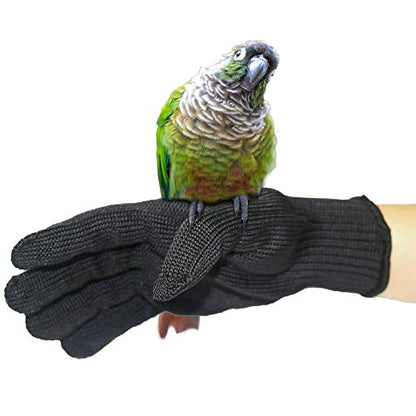 Bird Training Anti-Bite Gloves, Level 5 Protection, Parrot Chewing Working Safety Protective Gloves for Cockatiels - color: 2 Pairs