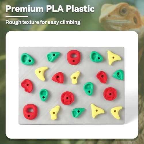 MITCHENIFY Climbing Wall for Reptiles, Reptile Tank Terrarium Accessories Habitat Decor for Bearded Dragons, Leopard Geckos, Lizards, Snakes, Tree Frogs, Amphibian Paludariums Enclosure Supplies