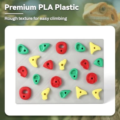 MITCHENIFY Climbing Wall for Reptiles, Reptile Tank Terrarium Accessories Habitat Decor for Bearded Dragons, Leopard Geckos, Lizards, Snakes, Tree Frogs, Amphibian Paludariums Enclosure Supplies