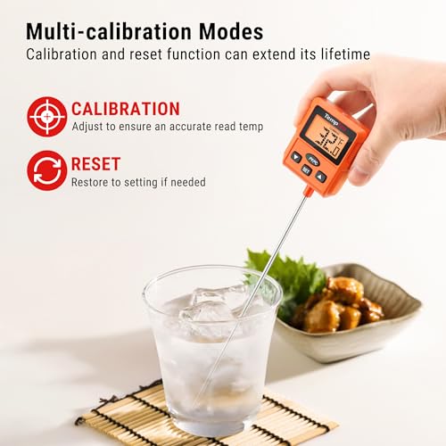 TempPro TP511 Digital Candy Thermometer with Pot Clip, Programmable Instant Read Food Meat Thermometer with 10'' Long Probe for Baking Grilling Oil Deep Fry Fathers Day Gift (Previously ThermoPro) - style: Programmable Design