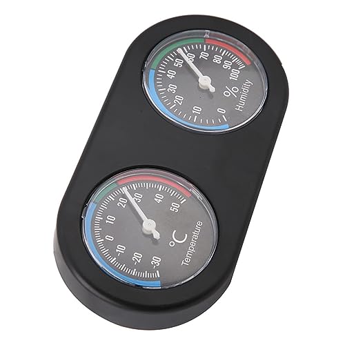 Tyenaza Mini Analog Temperature Humidity Meter Round Shape Thermometer Hygrometer for Reptile Tank