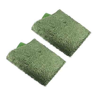 YARNOW 2pcs Moss Reptile Carpet Terrarium Mats Dry Breathable for Turtle Habitat