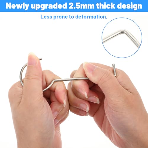 2 Pcs Drain Lifing Hooks for Shower, Drain Key Stainless Steel Drains Grate Puller Lift Out Keys for Easy Shower Drains Cleaning, Rustproof DrainGrate Puller for Showers, Bath, Sink Daily Cleaning