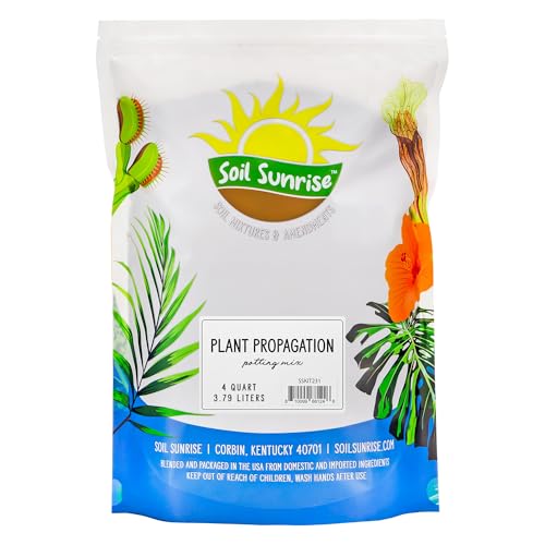 Soil Sunrise Plant Propagation Potting Mix (4 Quarts) Ideal Starter Mix for Rooting Plant Cuttings - size: 4 Quarts