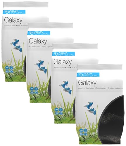 Aqua Natural Galaxy Sand 10lb Substrate for aquascaping,Aquariums,vivariums and terrariums,Black,(Pack of 4) - size: (Pack of 4)