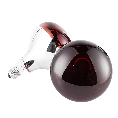 Heat Lamp Bulbs, R40/250 Watts Red Heat Lamps for Chicks, Infrared Reflector Heat Lamp for Chickens,Incandescent Medium E26 Base 2 Pack for Brooder Heater, Pet, Bathroom, Food