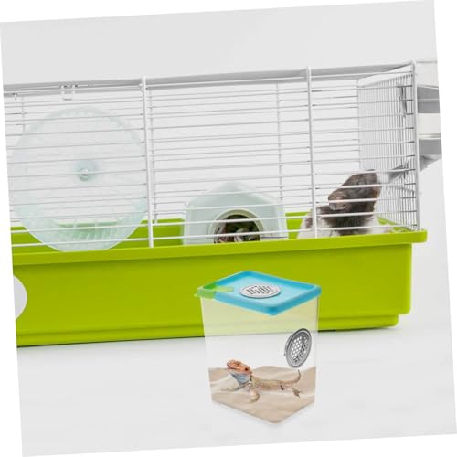 BESPORTBLE 1pc Acrylic Reptile Feeding Box Ventilation Pet Breeding Habitat Safe and Comfortable Terrarium for Spiders and Other Pets Approx Color Varies