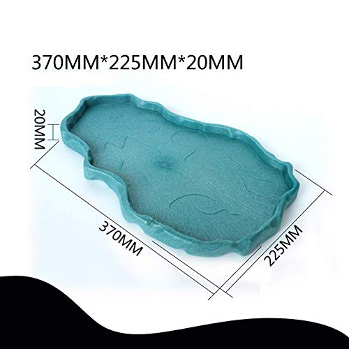 OMEM Luminous Reptile Food Bowl,Large Water Dish,Terrarium Bowls, Tortoise Bowl (Sky Blue) - color: Sky blue