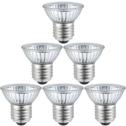 UVB UVA Reptile Light Bulb 50W Bulb for Reptiles and Amphibians Use for Turtle, Bearded Dragon, Lizard Cages Heat Lamp Replacement Bulb, Pack of 6