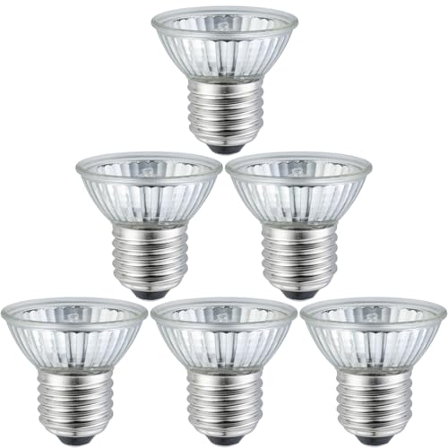UVB UVA Reptile Light Bulb 25W Bulb for Reptiles and Amphibians Tanks, Turtle Bearded Dragon Lizard Cages Frogs Heat Lamp Replacement Bulb, Pack of 6