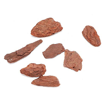 Pine Bark Mulch for Landscaping Warm and Breathable Mulch for Pet Bedding, Gardening, Handicrafts, Indoor Plants and Ground Cover Plants (Small Particles 250g)