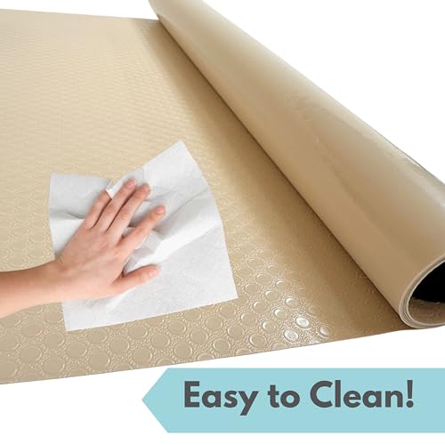 Tank Liner, 17.7" x 59", Reptile Terrarium Substrate Mat Carpet Bedding, Enclosure Liner for Bearded Dragon Leopard Gecko Lizard Tortoise Snake (Beige) - color: Beige
