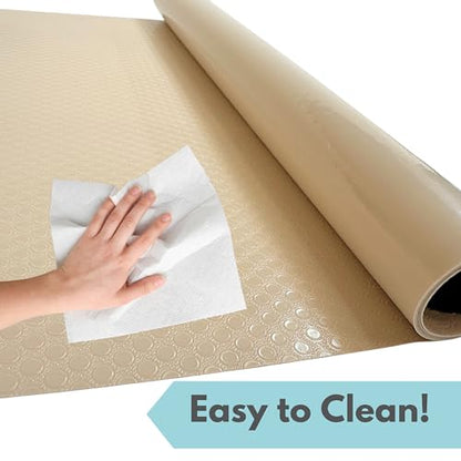 Tank Liner, 17.7" x 59", Reptile Terrarium Substrate Mat Carpet Bedding, Enclosure Liner for Bearded Dragon Leopard Gecko Lizard Tortoise Snake (Beige) - color: Beige