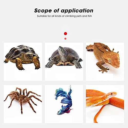 plplaaoo Reptile Heating Pad, Constant Temperature Tank Heater Heating Pad, Adjustable Temperature Under Tank Terrarium Heating Mat, Terrarium Heat Mat for Turtle Snake Frog Lizard Small Animals(S - size: Small