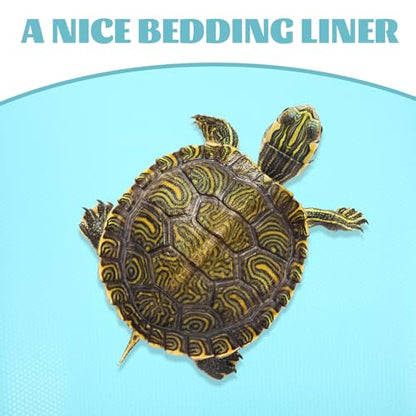Abaodam Reptile Substrate Mat Soft Carpet for Bearded Dragon Gecko Lizard Tortoise Tank Liner Non-Absorbent Washable Terrarium Bedding Accessory