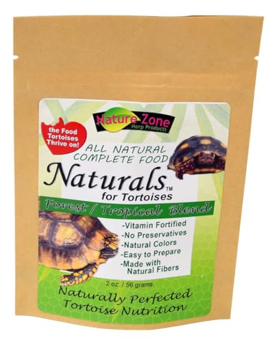 Nature Zone Naturals - Tortoise Food - Dry Gel Mix for Forest and Tropical Tortoises, 2 oz / 56 G