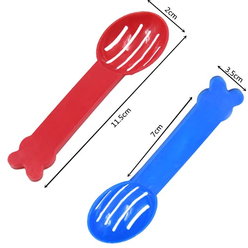 8Pcs Plastic Litter Scoop Small Pet Sand Spoon Shovel for Pet Cleaning Necessary Tool for Breeding Pets 4 Color