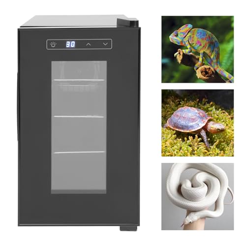 23L Large Reptile Incubators for Hatching Eggs, 70W Digital Scientific Egg Incubator Reptile Hatching Cabinet w/LED Light, 50-104°F Cooling & Heating for Turtle Lizard Chicken Snake Eggs - size: Type B, 70W