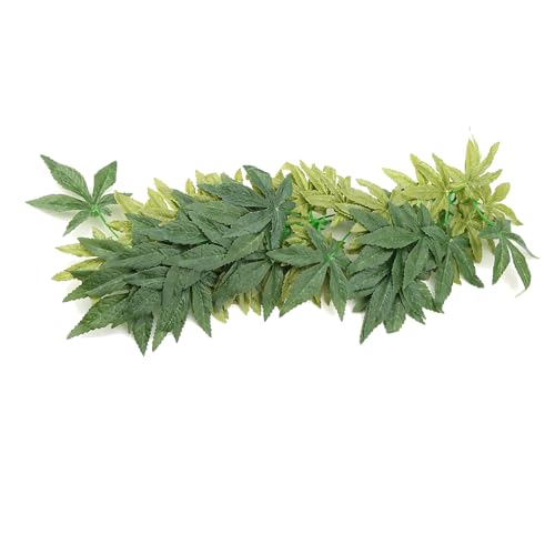 Sonew Lifelike Green Artificial Plant for Aquarium and Fish Decoration 30cm - Plastic Plant with Suction Cup for Reptile Terrariums and Underwater Decor (20 inches 50cm) - size: 20 inches 50cm