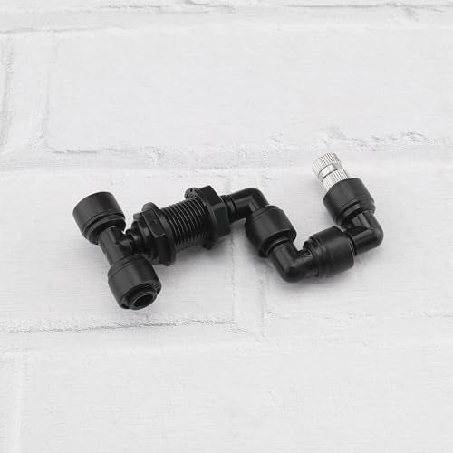2-Pack Reptile Mister Nozzles 360° Adjustable Nozzles Reptile Fogger Mist for Rainforest Tank Flower Aquarium System (Single Head) - size: Single Head