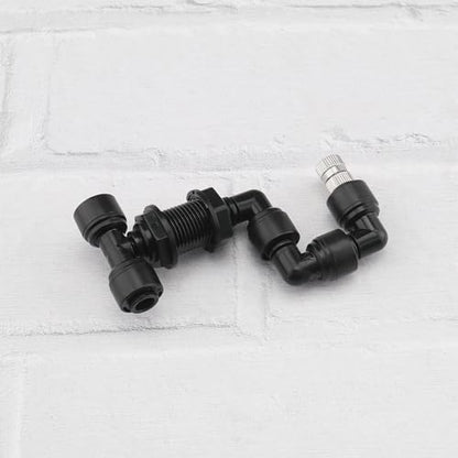2-Pack Reptile Mister Nozzles 360° Adjustable Nozzles Reptile Fogger Mist for Rainforest Tank Flower Aquarium System (Single Head) - size: Single Head