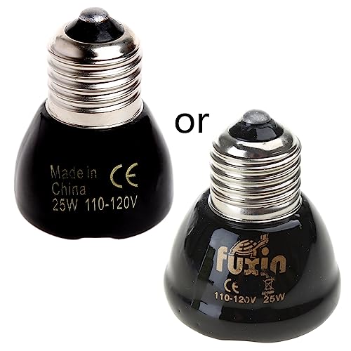 Heat Lamp Bulb No Light Ceramic Heat Emitter for Brooder Lambs Snake 25W/50W/75W/100W Ceramic Heating Bulb