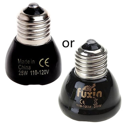Heat Lamp Bulb No Light Ceramic Heat Emitter for Brooder Lambs Snake 25W/50W/75W/100W Ceramic Heating Bulb