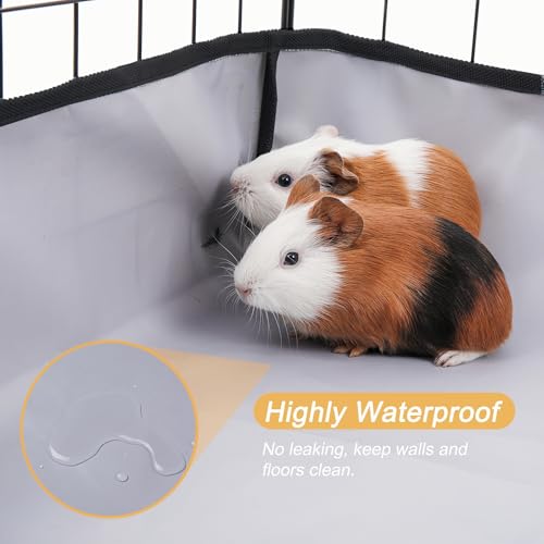 Guinea Pig Cage Liner Tarp Bottom Waterproof and Washable Base Also for Rabbits, Bunny, Chinchesillas, Hedgehog, Ferrets and Other Small Animals(12x12 inches) - size: 12.0"L x 12.0"W x 4.0"H